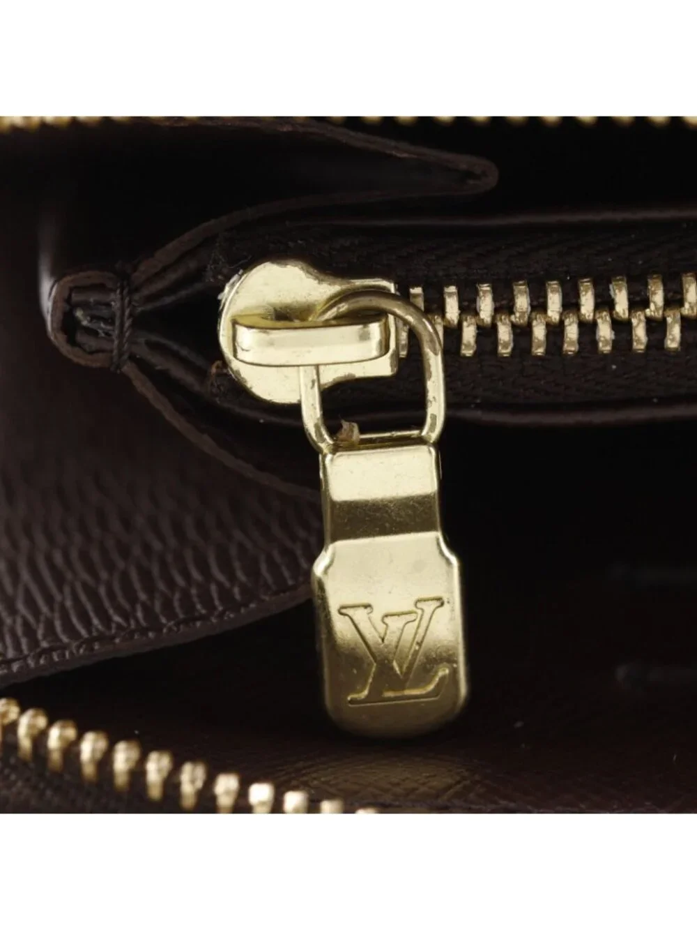Louis Vuitton Porte-Monnaie Zip Around Damier Canvas Brown